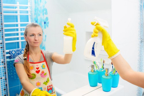 Wapping carpet cleaners restoring a carpet in a home interior